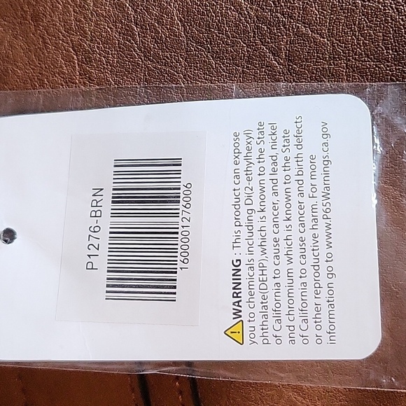 NWT NGIL Brown Boho Faux Leather Wristlet Purse With Fringe - Picture 8 of 8